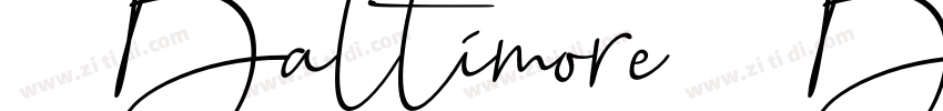 Baltimore Bold字体转换
